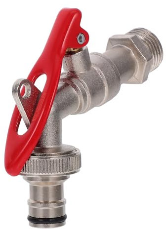jojofuny Robinet Antivol Robinet Machine à Laver Robinet D'eau Robinet Mural Rustique Robinet Extérieur Support Mural Pour Robinet Robinets De Rouge Alliage De Zinc