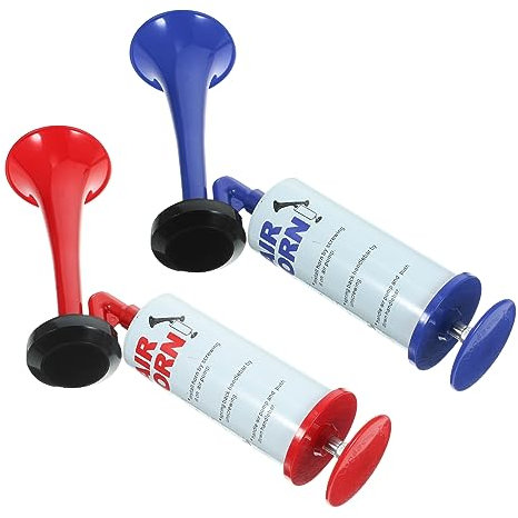 COSMEVIVI 2stücke Hand-drucklufthorn Für Fußballspiele Sportboote Und Partys Mit Handpumpe Und Leuchtendem Design Als Spielzeug Und Anfeuerungsrequisiten