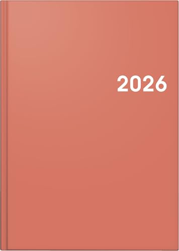 BRUNNEN Buchkalender Mod. 795 '26 | A5, Kunststoff, coral