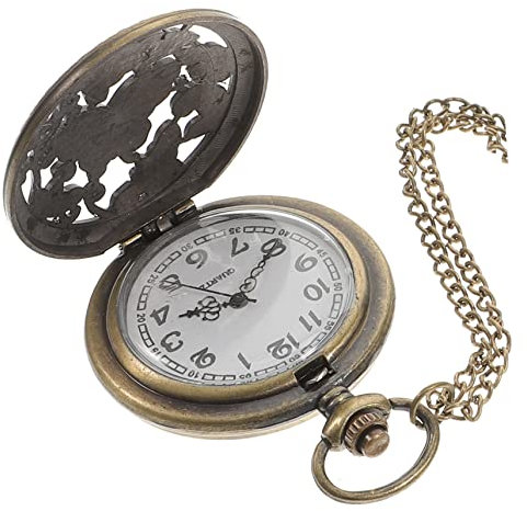 Ipetboom 1Pc Rétro Montre De Poche Collier Femmes Creux Montre De Poche Montres Vintage Montre De Poche Vintage Montre Rétro Montre De Poche À Quartz Montre De Poche Classique