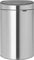 Brabantia 40L Kitchen Touch Bin New (Matt Steel FPP) Removable Lid, Soft-Touch Open, Flat Back, Easy Clean Rubbish Waste Bin + Free Bin Bags, Matt Steel Fingerprint Proof
