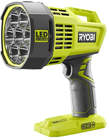 Ryobi P717 One+ 18V Dual Powered LED Cordless Spotlight w/ 2500 Lumens (Batteries Not Included, Light Only)
