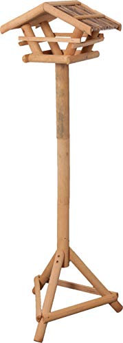 Flamingo Nichoir avec Pied « Lucar » en Bois – Design élégant, Stable et Parfait pour Attirer Les Oiseaux dans Votre Jardin