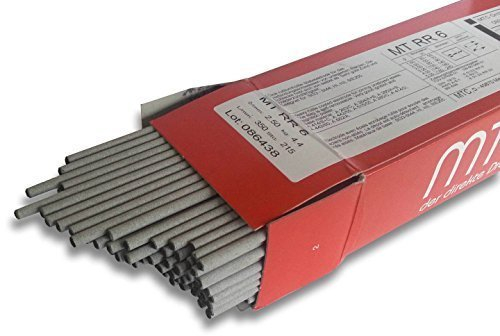 Rutil-Dickumhüllte Electrodes en Forme de Tige V2A 1.4316 MT-308L 1,6-2, 5mm Acier Inox Electrodes Mtc Nirosta - 500 g (env. 80 Stück), 1,6mm Ø
