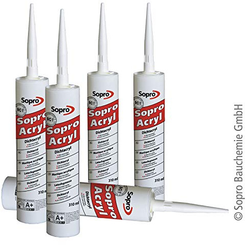 12x Sopro Dichtacryl 049 weiss 10 Kartusche 310 ml