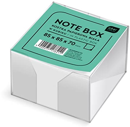 Interdruk Blanc Notizblock 85 x 85 x 70 mm (~700 Blatt), transparent