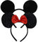 Mouse Ears FANXIER 2 Pcs Mice Ears Headbands Hair Band for Children Mom Baby Boys Girls Birthday Party