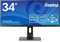 iiyama ProLite XUB3493WQSU-B1 86.7 cm, 34 Pollici, ADS-IPS LED-Monitor UWQHD, HDMI, DisplayPort, USB3.0, HDCP, PIP, Ultra-Slim-Line, Regolabile in Altezza, Nero