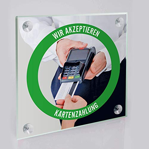 Kartenzahlung möglich (Kartenzahlung möglich, Acryl-Schild)