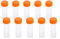 Juego de Tubos de ensayo de plástico 10Pcs 5ml Contenedor de Muestra Botella Vial Tornillo Sello Tapa Paquete Laboratorio Químico Suministros experimentales con Junta de Silicona