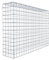 GABIONA Gabione tipo 3 rettangolare, larghezza maglie 5 x 5 cm, profondità 20 cm, gabbione 100 x 70 x 20 cm (lunghezza x altezza x profondità), anello a C