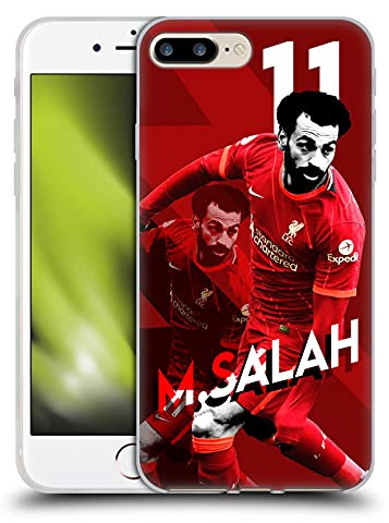 Head Case Designs Officially Licensed Liverpool Football Club Mohamed Salah 2021/22 First Team Soft Gel Case Compatible With Apple iPhone 7 Plus/iPhone 8 Plus