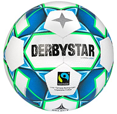 Derbystar Gamma Light V22 Fußball Weiss Blau Grün 5
