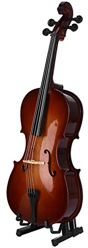 Shipenophy Cello Modell, Heimtextilien Mini Cello Modell Musikinstrument Ornament 23cm/9 1in für Mann für Geschenke Ornamente für Heimtextilien