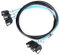 ADCAUDX Cable SATA-III de 1 m, 4 piezas/juego-SATA-6Gbps HDD-SDD, cable de datos de repuesto para servidor, Bitcoin, computadora, SSD, disco duro, CD, DVD, unidades Raid (3.3 pies)