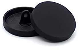 Seglory 10 Pack Ersetzen Metallknöpfe, Flacher Spiegel Knöpfe für Frauen Kleidung, Woolen Mantel, Mann Jacken, Hemd, Hose - Runder Geformter Nähender Knopf (Matt-schwarz, 25mm)