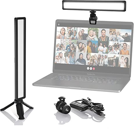 Moman Lámpara de Monitor, RL11 Lampara de Escritorio LED para Pantalla USB luz para Ordenador portátil Notebook Laptop, Brillo y Temperatura de Color Ajustable, Lámpara-Monitor-USB-Luz-Ordenador