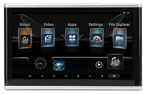 Car Headrest Video Player, 10.1in Touch Screen Car TV Headrest Mount Monitor Tablet, Support 4K, WiFi, Bluetooth, HDMI Input, FM, USB, Music Video Player, Car Back Seat TV