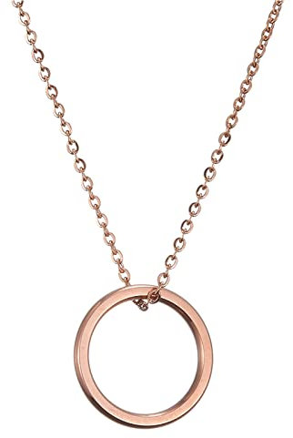 kapitomanio Eyeglass Holder Necklace Stainless Steel Eyeglass Loop Strap Reading Glasses Holder Sunglasses Holder Ring Chain Lanyard for Women Men, Rose Gold, 18
