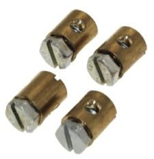 4x Bowdenzug Schraubnippel Klemmnippel 8x9 mm für Mofa Moped Mokick | Kompatibel mit Puch Hercules Kreidler Zündapp