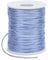 LEREATI Satin Cord 1.5mm x 100m Nylon Cord Bracelet Thread, Rattail Silk Beading Thread Jewellery String for Making Bracelet, Necklace, Chinese Knot, DIY Crafts (Light Blue)