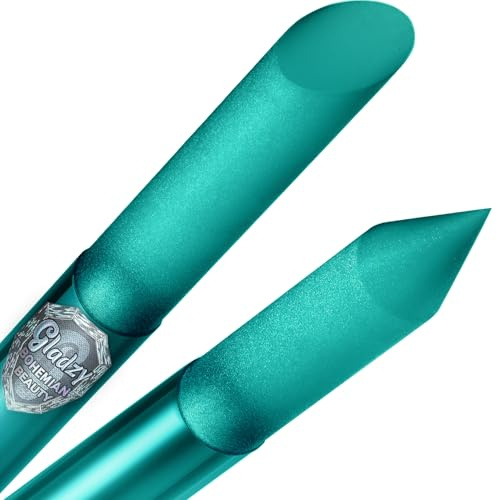 Lima in Vetro Spingi Cuticole - Bastoncino Manicure, Rimuovi Cuticole Professionale di Precisione, la Superficie Abrasiva Non si Consuma, Qualità Ceca, Gladzy