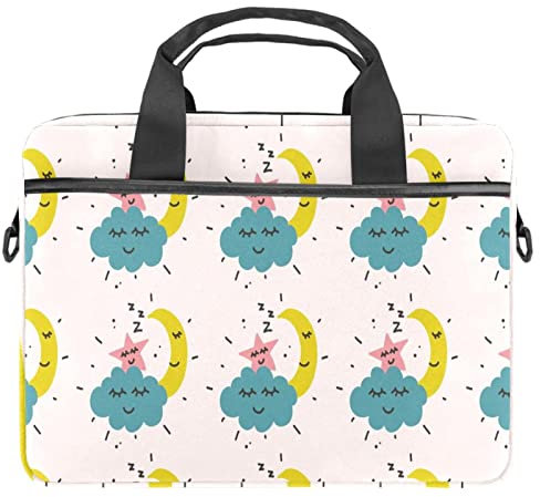 Bolso bandolera con diseño de unicornio rosa para laptop de 13, 13,3 y 14,5 pulgadas, Multicolor-02, 11x14.5x1.2in