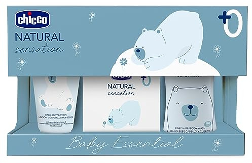 CHICCO NATURAL SENSATION - SET 3: 1 SCHAMPOO & KÖRPERBAD – OHNE TRÄNEN 200 ML, 1 KÖRPERLOTION 150 ML, 1 DUFTWASSER100 ML