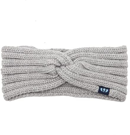 Royal Scot 1 Knotted Ribbed Headband, Grey, One Size