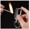 ZINGINGEN Wiederverwendbares permanentes Streichholz, Outdoor-Feuerzeuge for Camping-Flint-Feuerstarter (Color : Silver)