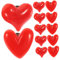 VALICLUD 12Pcs Broche Coeur Rouge Broche Coeur Coeur Décor Jolie Broche Broche Coeur Rouge Saint Valentin Fête Faveurs Badge Coeur Saint Valentin Pour Broche Pour Vêtements