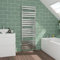 Warmehaus Flat Panel Chrome Towel Radiator Bathroom Heated Towel Rail 1800x600mm