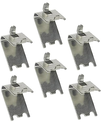 Showeroro 6 Piezas Soportes Rejilla FrigoríFico Clips De Acero Inoxidable Para Estante De Nevera Y Congelador Ganchos De Soporte Universal Para Bandeja FrigoríFico