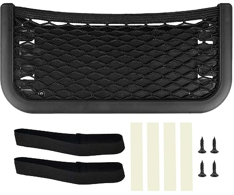 ALI2 26x12cm Filet Rangement Voiture,Filet Rangement,Filets pour Auto,Filet de Rangement Camping Car pour Les Bords de Portes,Les Dossiers de Sièges et Les Visière De Voiture