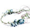 Damen Mädchen Blumenkranz Blume Krone Stirnband,Braut Blumen Stirnbänder Kopfschmuck Haarbänder Floral Girlande Haarschmuck Blumenkränze,Für Festival Party Hochzeit Zeremonie Strand,Blau