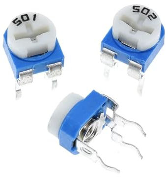 CAALO 20 Stück RM065 RM-065 100 200 500 1K 2K 5K 10K 20K 50K 100K 200K 500K 1M Ohm Trimpot Trimpot Potentiometer Variabler Widerstand (Size : 500K Ohm)