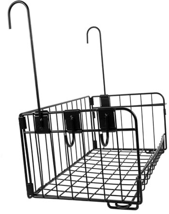 Garneck Hängender Drahtkorb Für Aufbewahrung Multifunktionaler Hängekorb Aus Karbonstahl Für Bad Oder Küche Organisierter Kleinigkeitenkorb Zum Aufhängen