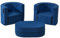 ANONER Kindersessel 3 in 1 Spielsofa Armlehne+Tisch, Kinder Sofa Couch mit hoher Dichte, Kindersessel Mini Sofa fürs Mädchen & Jungen, Kinderstuhl mit Armlehen Dunkleblau