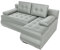 BROMARKT Ecksofa KASTELL 2 L-Form Schlafsofa Wohnlandschaft Links/Rechts Couch, Bettkasten,Schlaffunktion,viele Farbvarianten (Rechts, Monolith 84 – Helllgrau, h80 x t141 x b200 cm)