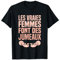 Les Vraies Femmes Font Des Jumeaux Mère Future Maman Jumeaux T-Shirt