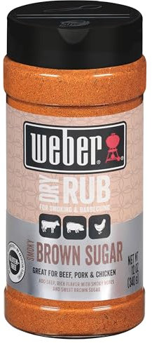 Weber Smoky Brown Sugar Dry Rub, 340 ml Shaker