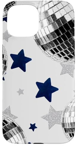 Hülle für iPhone 15 Retro Star & Discokugel ästhetisch 70er 80er Jahre