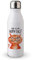MAXIKIWI Botella de agua de una sola pared con tapa de rosca, aluminio ligero no aislado, sin BPA, a prueba de fugas, citas divertidas de gatos, 500 ml
