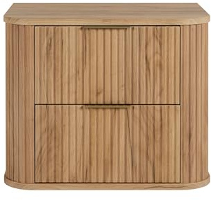 3xE Living Badezimmerschrank Eiche Craft + Goldener Griff, 41,5 x 60 x 51,7 cm