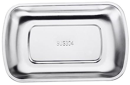 FONDOTIN Plateau En Acier Inoxydable 304 Rectangulaire Grand Format Léger Polyvalent Pour Fruits Et Collations Usage Hôtelier Et Service Pratique