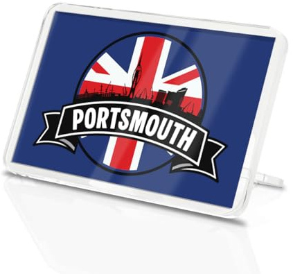 1 x Portsmouth Square Magnet - England UK GB Flag City Travel Holiday Fridge Magnetic Travel Souvenir Holiday Family Friend Women Men #83153