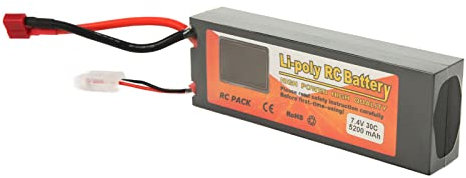 TOPINCN LIPO 30C Battery for the RC Car - Battery 7.4V 5200MAH for the QAV250 H210 LS180 RC Helicopter