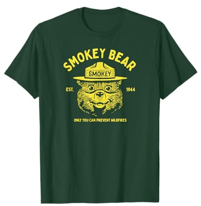 Vintage Smokey Bear Logo Only You Can Prevent Wildfires T-Shirt