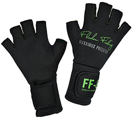 Fladen Damen Herren Neoprenhandschuhe 5 Finger frei warm Angeln Segeln, Größe:L
