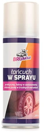 Brumm BRLWS02 Snow Chain Spray, 200 ml Tyre Grip Spray, Anti-Slip Spray, Liquid Snow Chain